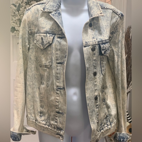 Top Shop 100% cotton moto jacket. Pewter metal buttons, 4 pockets lightweight,S4 - Picture 7 of 13